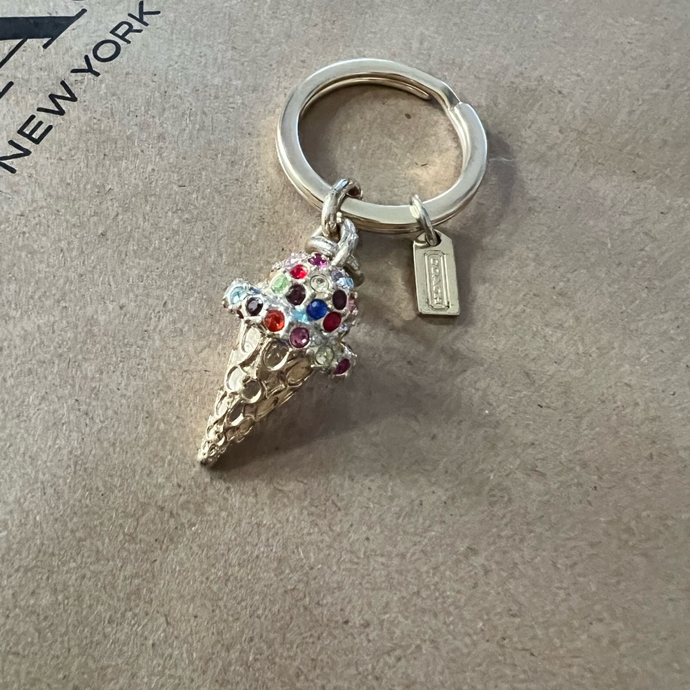 Coach Ice Cream Cone Key Holder